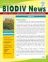 BIODIV News. Contents