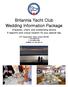 Britannia Yacht Club Wedding Information Package