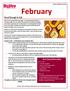 February. Good Enough to Eat. Do-It-Yourself Face Mask. February 2015 Newsletter