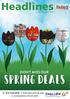 Headlines. March - April 2018 DON T MISS OUR. SPRING deals