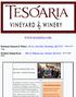 MARCH NEWSLETTER 2014 John Olson - Founder/Winemaker Portland Tasting Room -March Roseburg Vineyard & Winery -