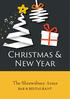 Christmas & New Year. The Shrewsbury Arms BAR & RESTAURANT