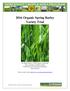 2016 Organic Spring Barley Variety Trial