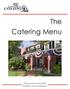 The Catering Menu. 48 Monument Square, Concord, MA