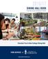2016/17 DINING HALL BOOK. Chestnut Tree & New College Dining Hall. Food Services at University of Toronto.