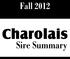 Fall Charolais. Sire Summary