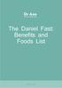 The Daniel Fast: Benefits and Foods List