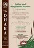 D H A K A. The. Indian and Bangladeshi Cuisine. À la Carte Menu. thedhaka.com