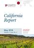 California Report. May Volume 1, Issue No. 4. Ciatti Global Wine & Grape Brokers