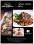 PRIVATE EVENTS MENU. DoubleTree by Hilton and Johnny s Italian Steakhouse