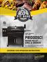 PB1000SC1 WOOD PELLET GRILL & SMOKER ASSEMBLY AND OPERATION INSTRUCTIONS RECIPES INCLUDED IN BACK OF MANUAL MODEL : PB1000SC1 PART : 72751
