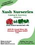 Nash Nurseries Current Availability