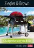 Ziegler & Brown. Change the way you BBQ THE GRILL SERIES