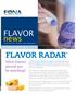 FLAVOR FLAVOR RADAR. news. What flavors should you be watching?