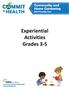 Experiential Activities Grades 3-5