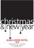 christmas & new year ALMA LODGE HOTEL