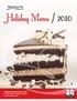 Holiday Menu / 2010 years of excellence