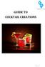 GUIDE TO COCKTAIL CREATIONS