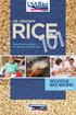 R CE Rice Cooking Guide for School Food ervice