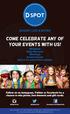 Come Celebrate Any Of Your Events With Us!