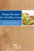 Simple Recipes for Healthy Living. A Collection of Recipes from the American Diabetes Association