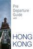 Pre Departure Guide HONG KONG
