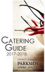 Catering guide