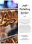 Just Catering by Orr MENU