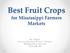Best Fruit Crops for Mississippi Farmers Markets