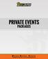 PRIVATE EVENTS