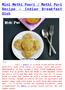 Mini Methi Poori / Methi Puri Recipe Indian Breakfast Dish