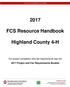 FCS Resource Handbook. Highland County 4-H