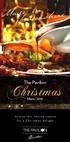 Made in Lancashire. The Pavilion. Christmas. Menu Join us this festive season for a Christmas delight
