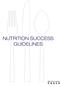 NUTRITION SUCCESS GUIDELINES