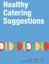 Healthy Catering Suggestions