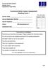 Functional Skills English Assessment Reading Level 1