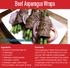Beef Asparagus Wraps Ingredients: Directions: