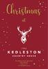 Christmas. The Kedleston Country House Hotel Derby, DE22 5JD