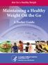 Maintaining a Healthy Weight On the Go