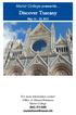 Marist College presents. Discover Tuscany. May 14 23, 2015