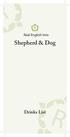 Shepherd & Dog Drinks List