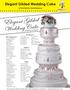 Elegant Gilded Wedding Cake