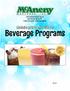 470 Industrial Park Road Ebensburg, PA P: F: Maximize your profits with our. Beverage Programs. Vol.