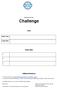Nutrition Plan for: Challenge. Goals. Action Steps. Additional Resources