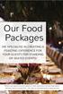 Our Food Packages WE SPECIALISE IN CREATING A FEASTING EXPERIENCE FOR YOUR GUESTS FOR STANDING OR SEATED EVENTS!