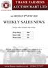 WEEKLY SALES NEWS STOCK SOLD DURING THE WEEK. Prime Sheep 1866 Store Cattle 378 Prime Cattle 251