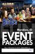 Meridian, ID EVENT PACKAGES. Your Personal EVENT Specialist is