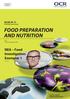 FOOD PREPARATION AND NUTRITION