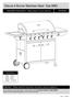 Deluxe 6 Burner Stainless Steel Gas BBQ