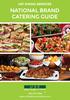 NATIONAL BRAND CATERING GUIDE